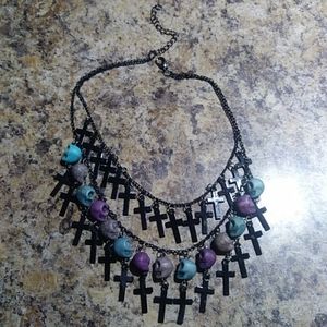Cross-and-Skull Necklace
